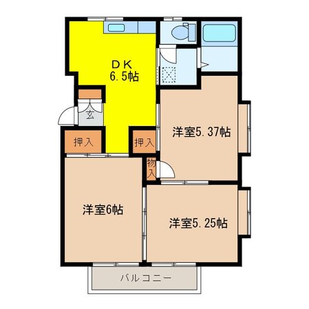 コーポ吉澤Ｃの物件間取画像